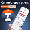 Agente de reparação de cerâmica Bangkate - tubo de 50 ml, cola líquida branca para fixação de fissuras, furos e riscos em porcelana, resistente a manchas, resistente à água e à prova de fugas, ideal p