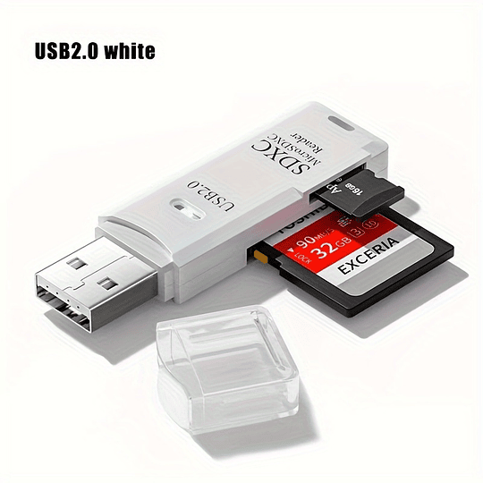 USB3.0 Mini Leitor de Cartões SD/TF, USB2.0 Mini Leitor de Cartões SD, transferindo fotografias e dados da memória da câmara para o seu computador