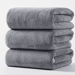 3 peças de toalhas de banho em microfibra, toalha de banho super absorvente e de secagem rápida de 300 GSM 70,0 x 140,0 cm, toalhas de banho multiusos para spa, ioga, fitness, casa de banho