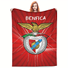 Cobertor aconchegante de flanela Benfica – Perfeito para carro, campismo, sofá e cama | Conforto para todas as estações | Presente ideal para a família e amigos