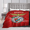 Cobertor aconchegante de flanela Benfica – Perfeito para carro, campismo, sofá e cama | Conforto para todas as estações | Presente ideal para a família e amigos