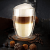 Canecas de cappuccino de parede dupla 250 ml DG-Hoch, copo térmico grande de parede dupla de vidro borosilicato, copos de café, chá, latte macchiato 03: 6 x 250 ml 6 peças (emb...