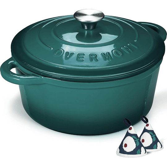 Panela de ferro fundido - antiaderente caçarola holandesa de esmalte com tampa - Ø 24 cm redonda caçarola holandesa para cozinhas de indução - rosa