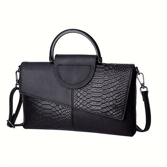 Bolsa De Mão Com Padrão De Crocodilo, Bolsa Crossbody De Luxo Feminina, Bolsa De Mão De Couro PU Fashion