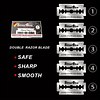 5/10/20 Lâminas De Barbear, Lâminas De Barbear Em Aço Inoxidável De Dupla Face, Lâminas De Barbear Manuais, Afiadas, Suaves, Confortáveis, Indolores, Lâminas De Material Seguro