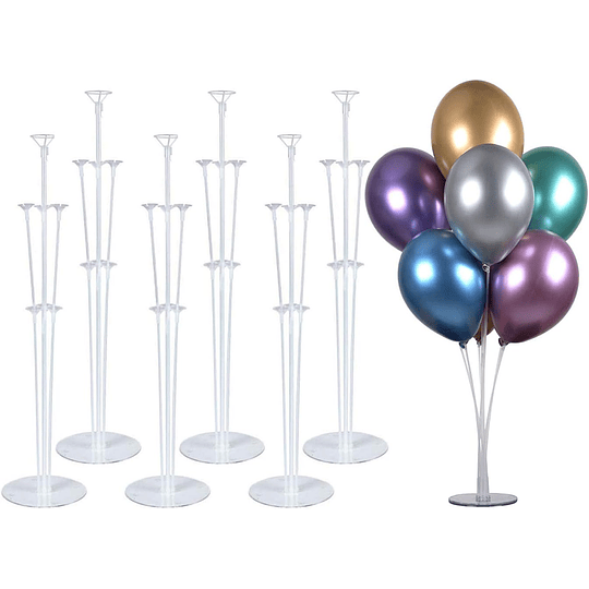 Conjunto de suporte de mesa para balões com 71 cm altura para decoração de festas de aniversário, casamentos e Natal