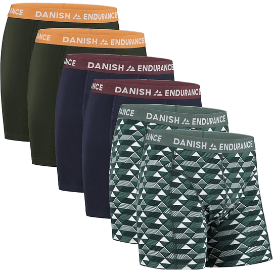 Conjunto de 6 boxers de algodão para homem, roupa interior, elásticos, ultra suaves, conforto superior, corte clássico, justos, preto, cinzento, azul marinho