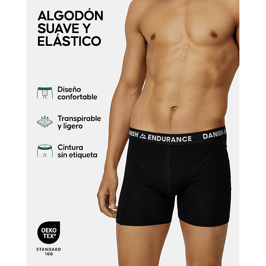 Conjunto de 6 boxers de algodão para homem, roupa interior, elásticos, ultra suaves, conforto superior, corte clássico, justos, preto, cinzento, azul marinho