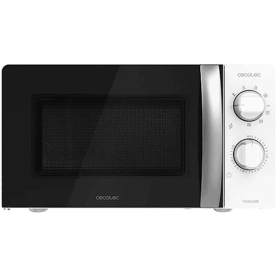 Microondas Pro Clean 2010. 700 W de potência, capacidade de 20 l, tecnologia 3DWave, modo de descongelação, 6 níveis de potência, temporizador 30 mins, design compacto