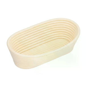 Banneton Ovalado 25 cm Polipropileno con Tela Reutilizable