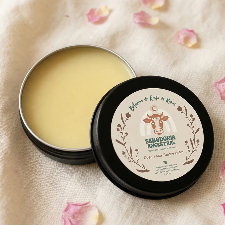 Grass-fed Tallow & Damask Rose Facial Balm 1