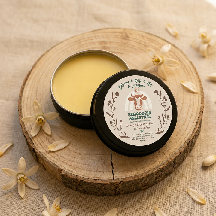 Bálsamo de Rosto de Sebo Bovino & Flor de Laranjeira 1