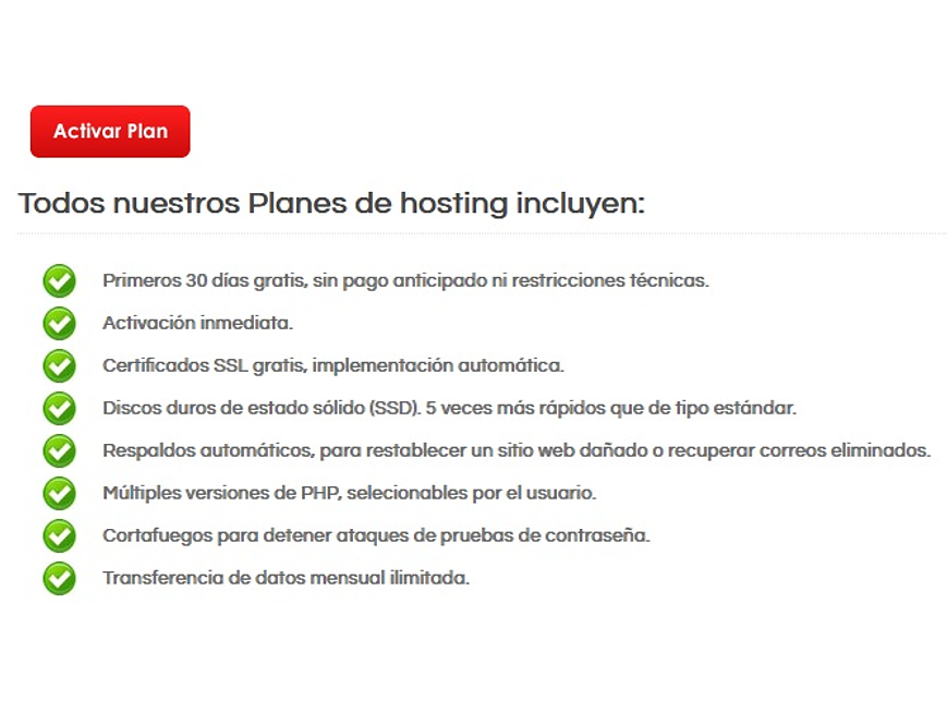 Plan Hosting 1