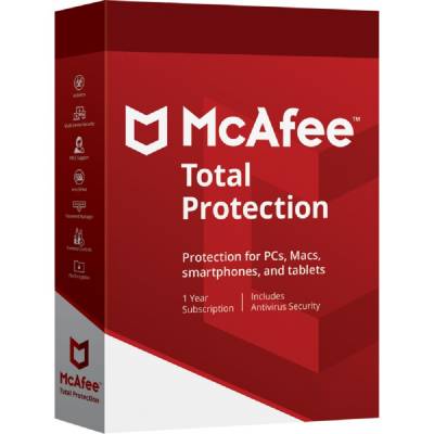 Mcafee licencia Total Protection 10 Dispositivos- 1 año