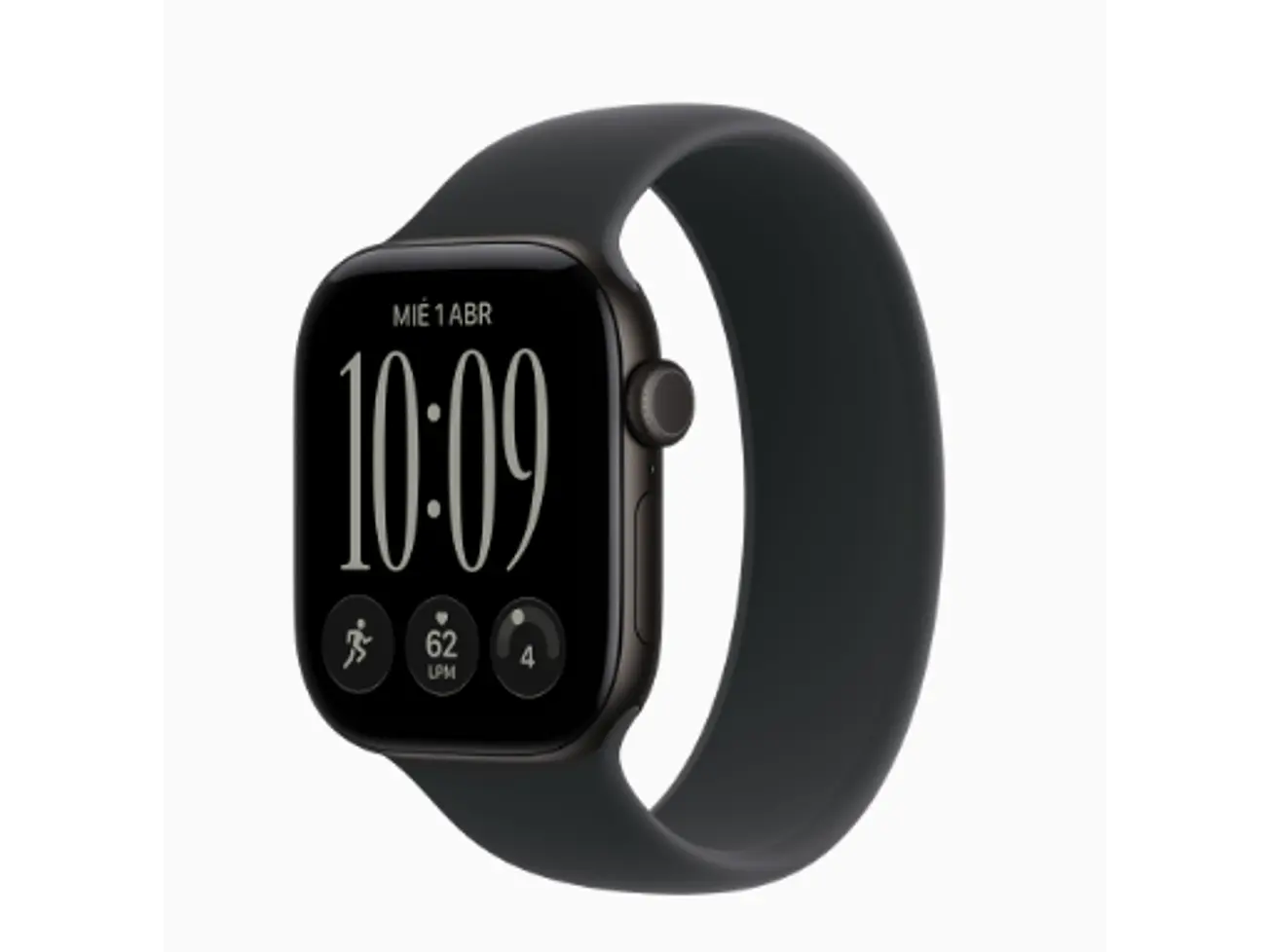 Apple Watch Series 12 GPS + Cellular 42mm, correa de goma 1