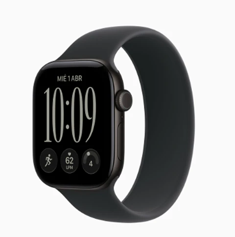 Apple Watch Series 12 GPS + Cellular 42mm, correa de goma