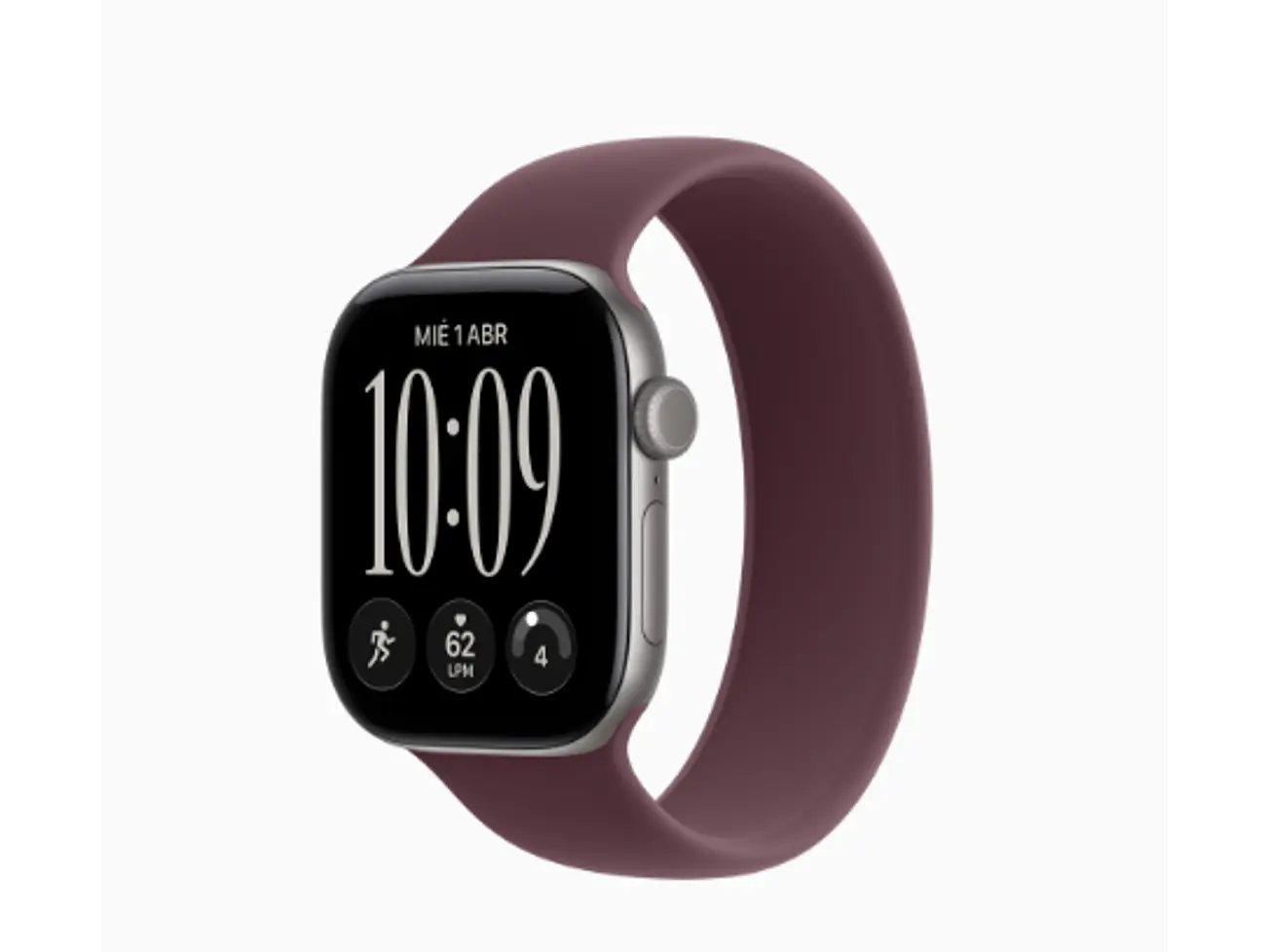 Apple Watch Series 12 GPS + Cellular 42mm, correa de goma 9