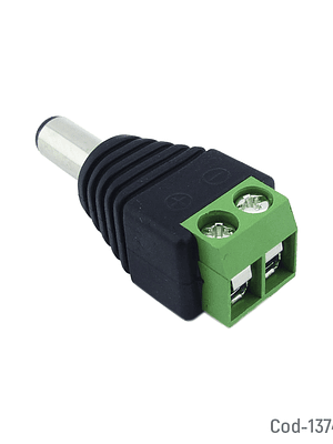 Conector Macho DC  Terminal Para Cámara De Vigilancia.