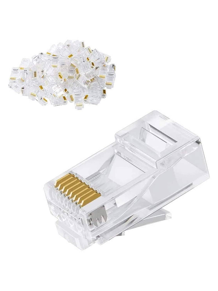 Conector rj45 macho cat6. 1