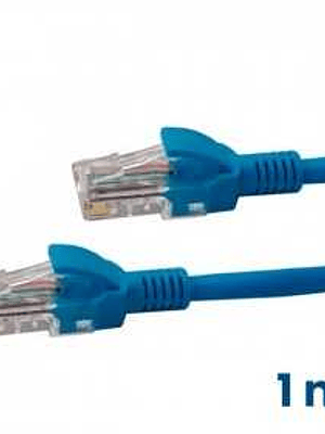 Patch Cord Categoría 6 -1 metro azul - Alta Velocidad y Confiabilidad