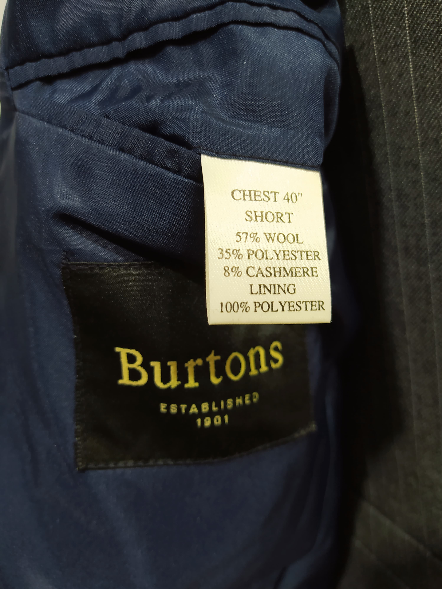 Chaqueta BURTONS Blazer hombre Talla ML B73 5