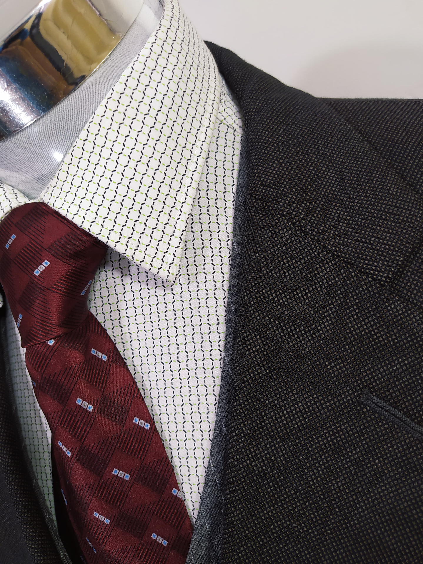 JP Tilford – Blazer 100% Lana Super 100 (Talla L) – Café muy oscuro 3