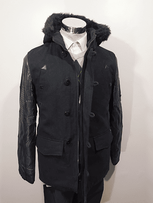 Abrigo lana hombre TALLA M Brave Soul Chaqueta Parka AA12