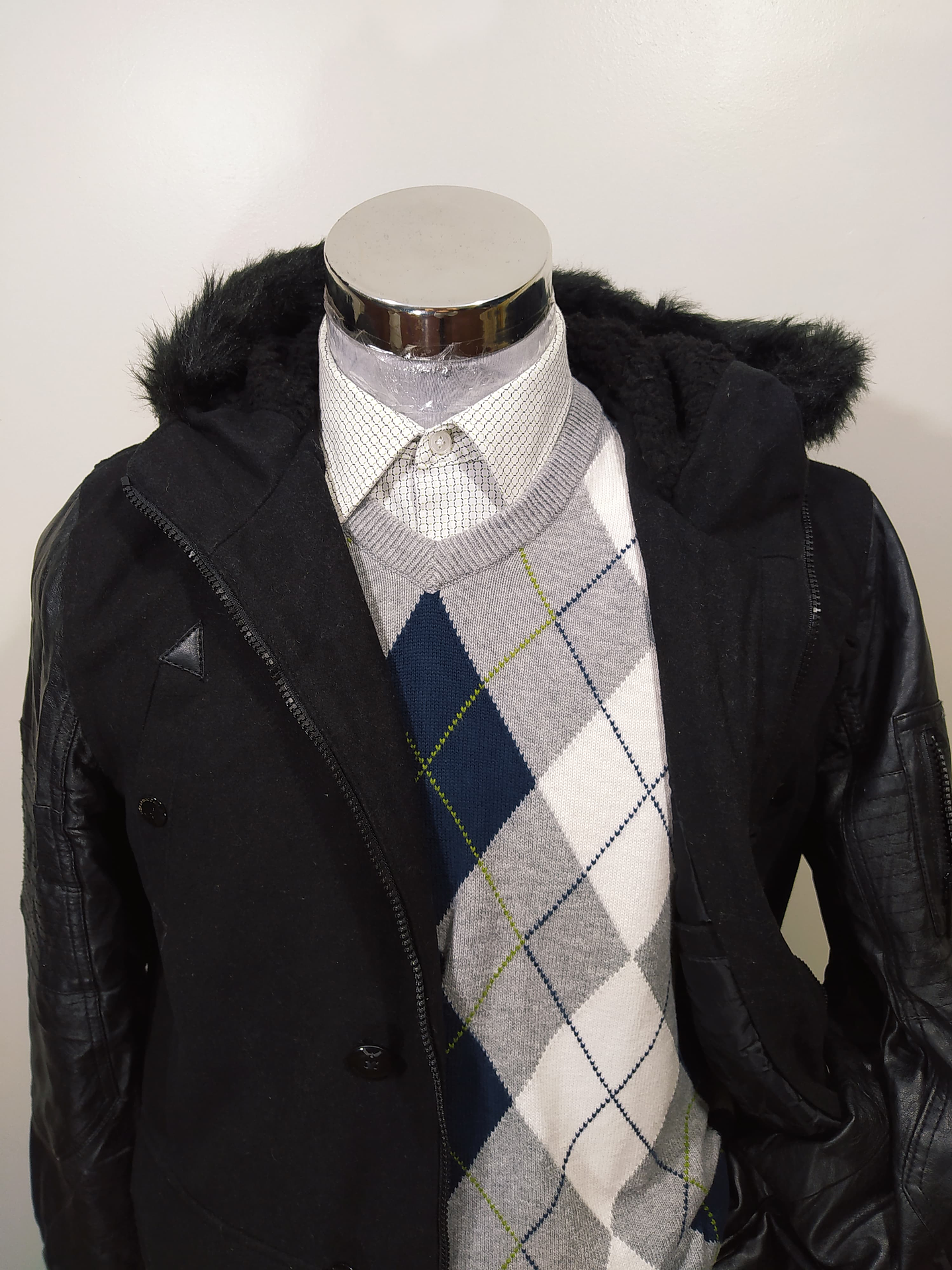 Abrigo lana hombre TALLA M Brave Soul Chaqueta Parka AA12 10