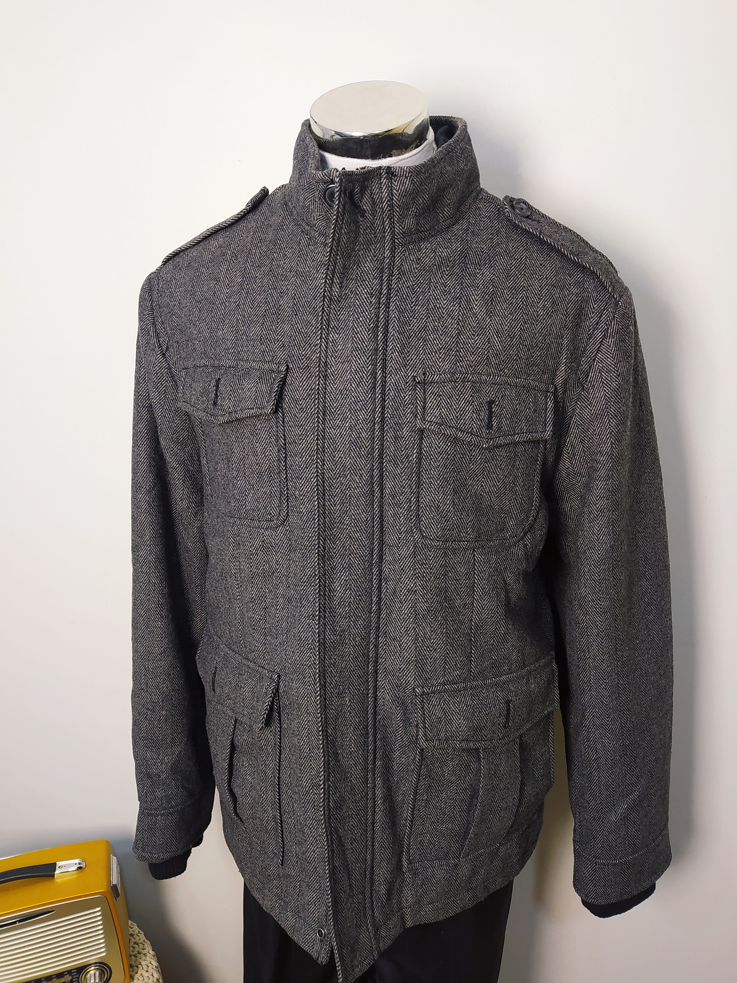 Chaqueta lana hombre MERONA TALLA XL A313 2