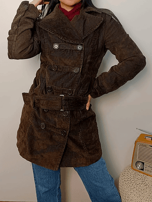 Talla S. Vero Moda hermoso abrigo chaqueta cotelé AM617