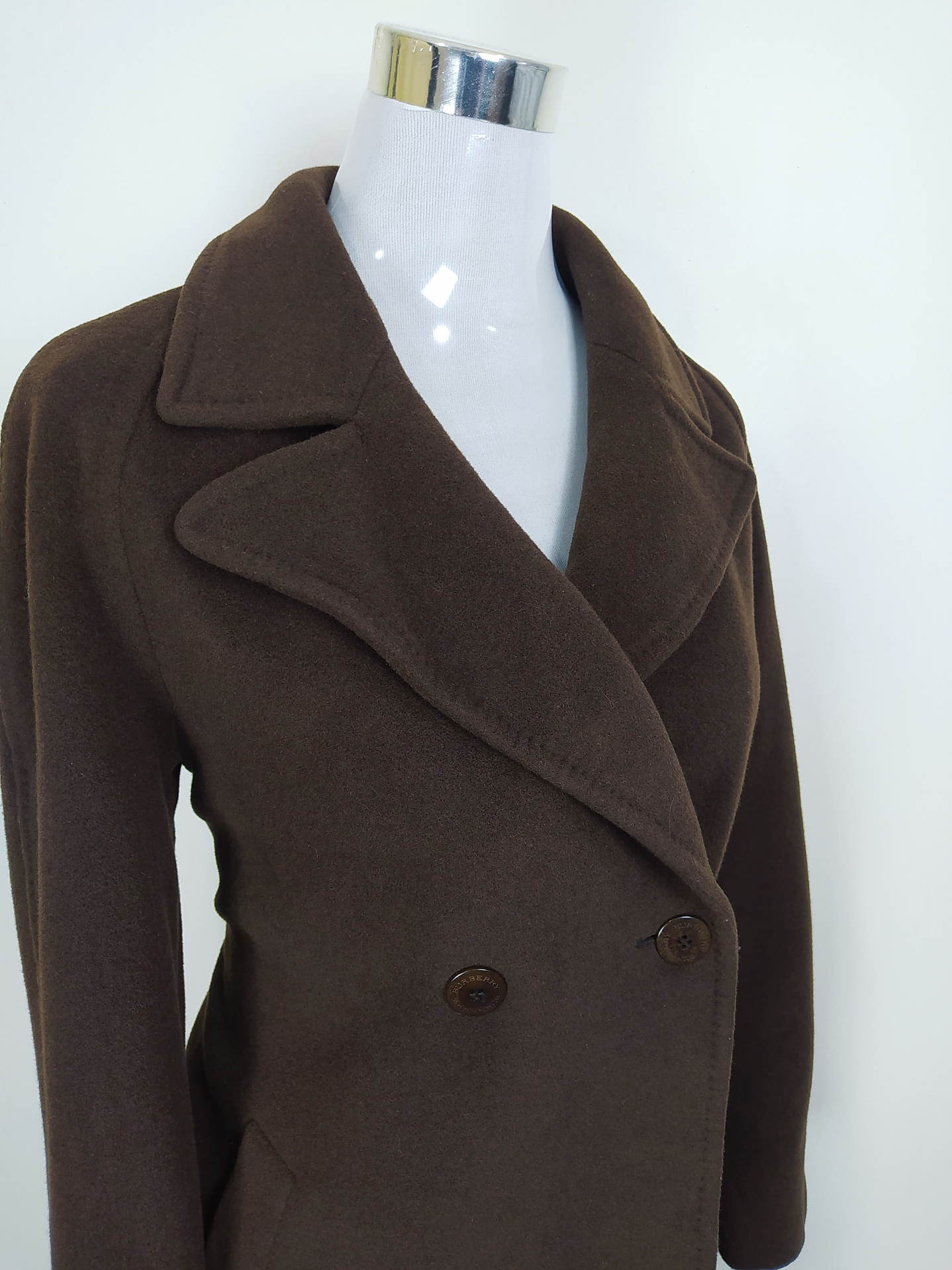 Abrigo lana y angora Burberry mujer lujo TALLA ML 4