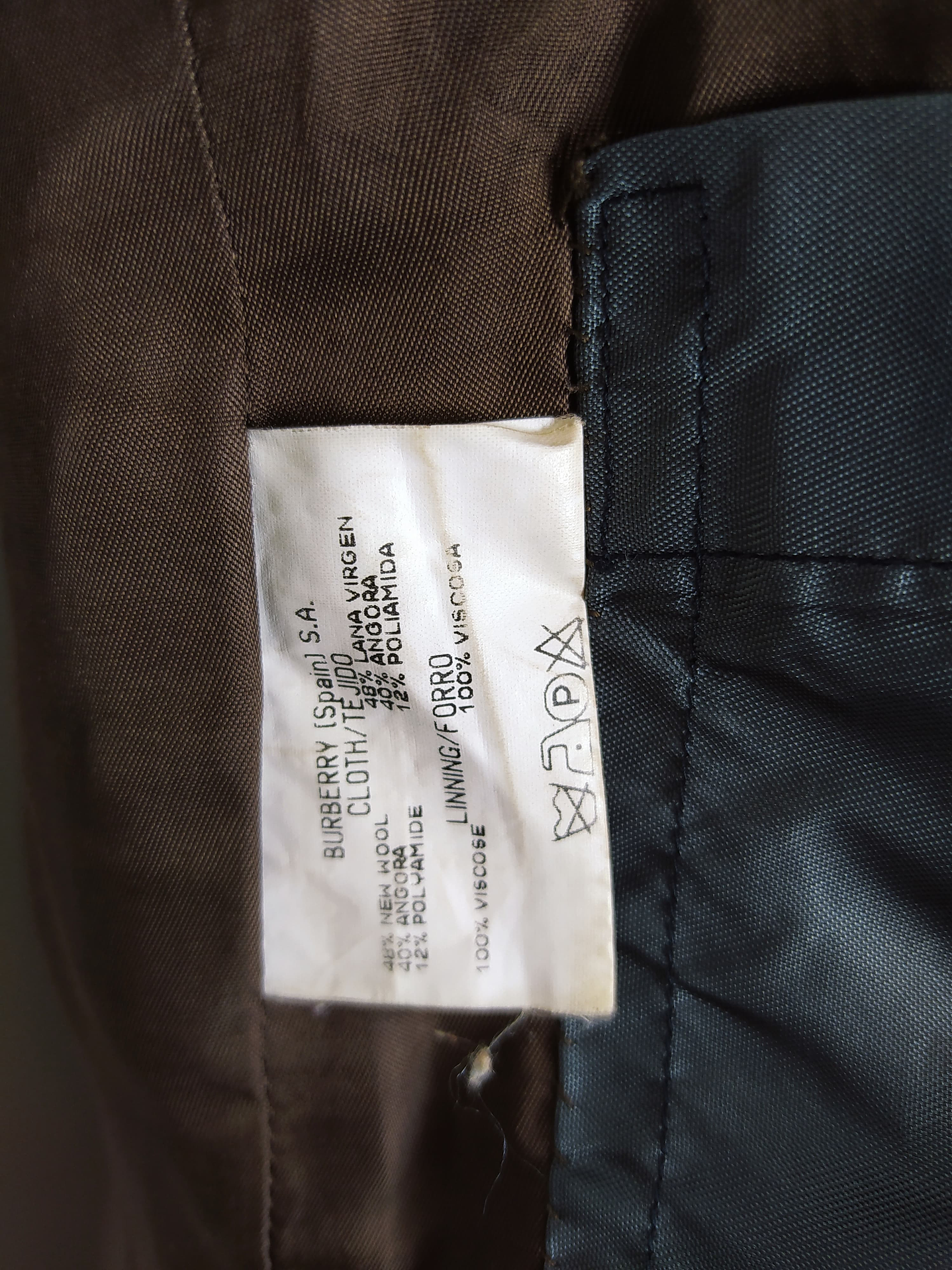 Abrigo lana y angora Burberry mujer lujo TALLA ML 7