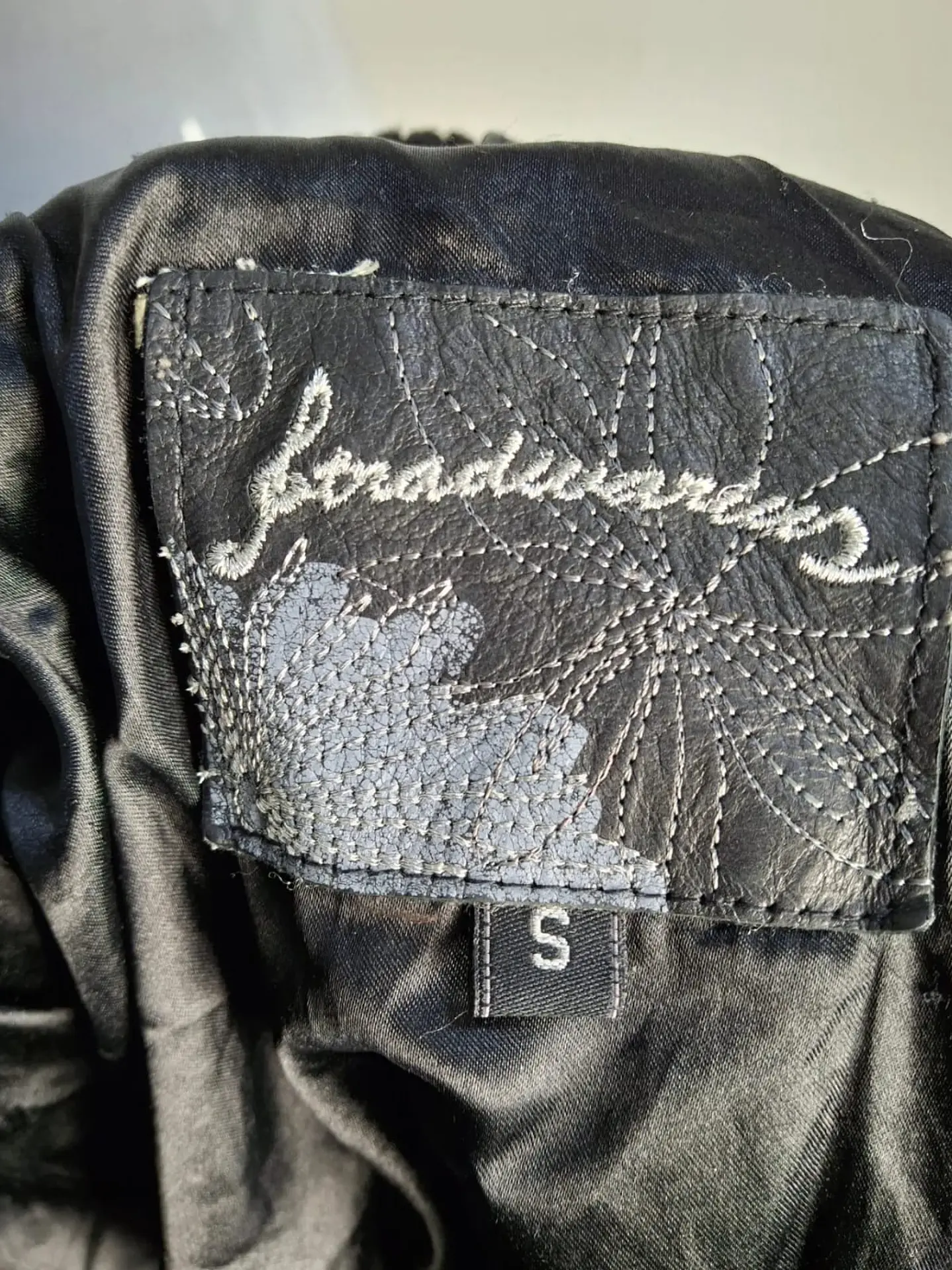 Chaqueta cuero Biker Stradivarius TALLA S C05 4