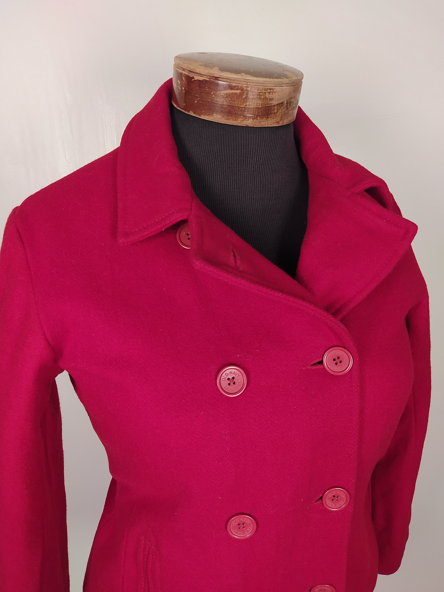 Talla SM Old Navy hermoso abrigo lana AM753 5