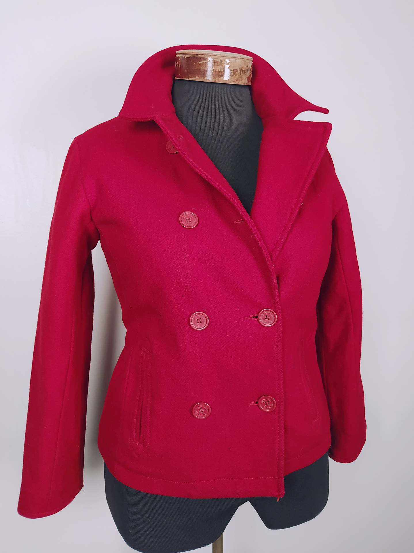 Talla SM Old Navy hermoso abrigo lana AM753 8