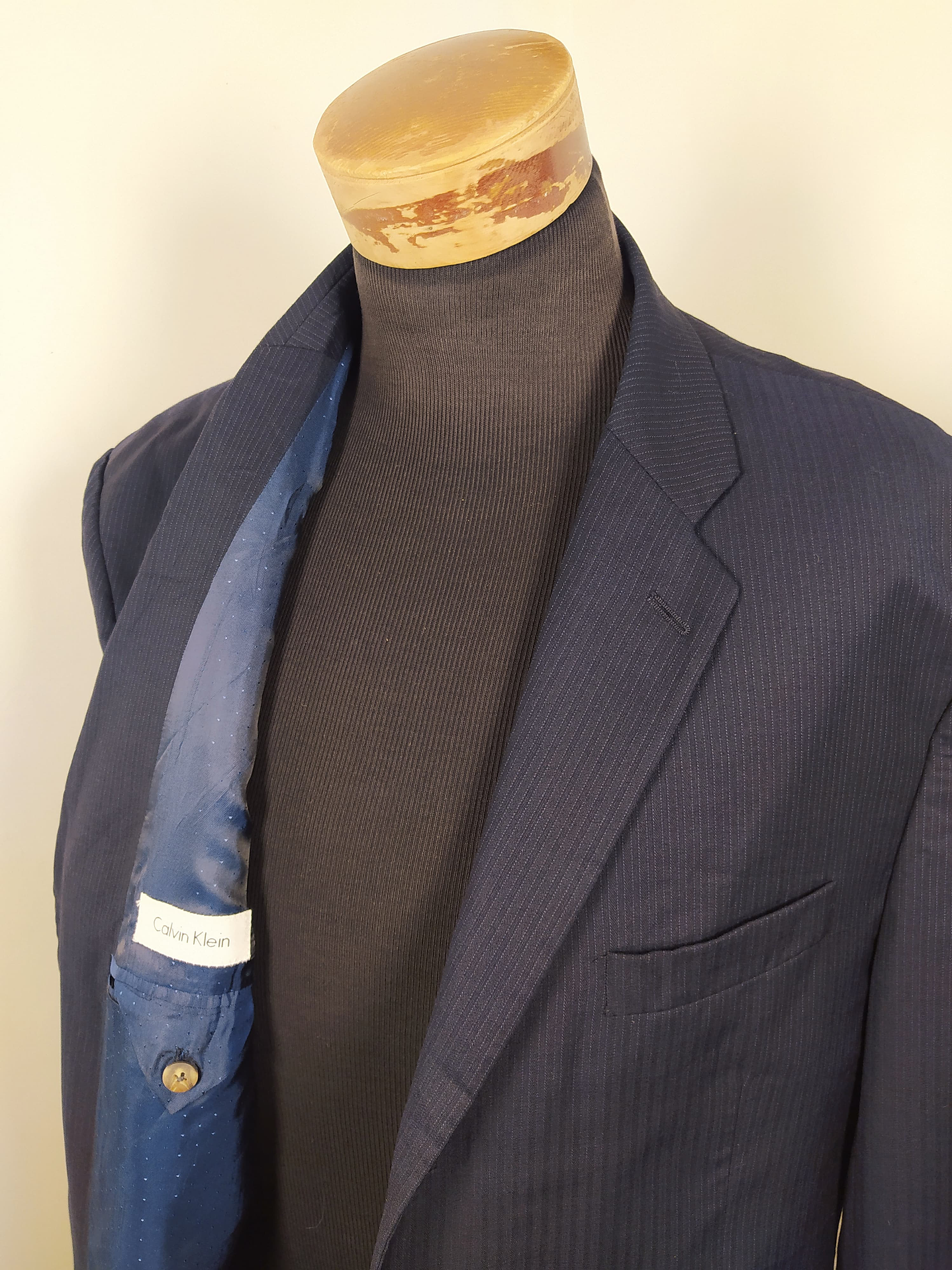 Chaqueta Calvin Klein veston lana virgen hombre talla XL 4