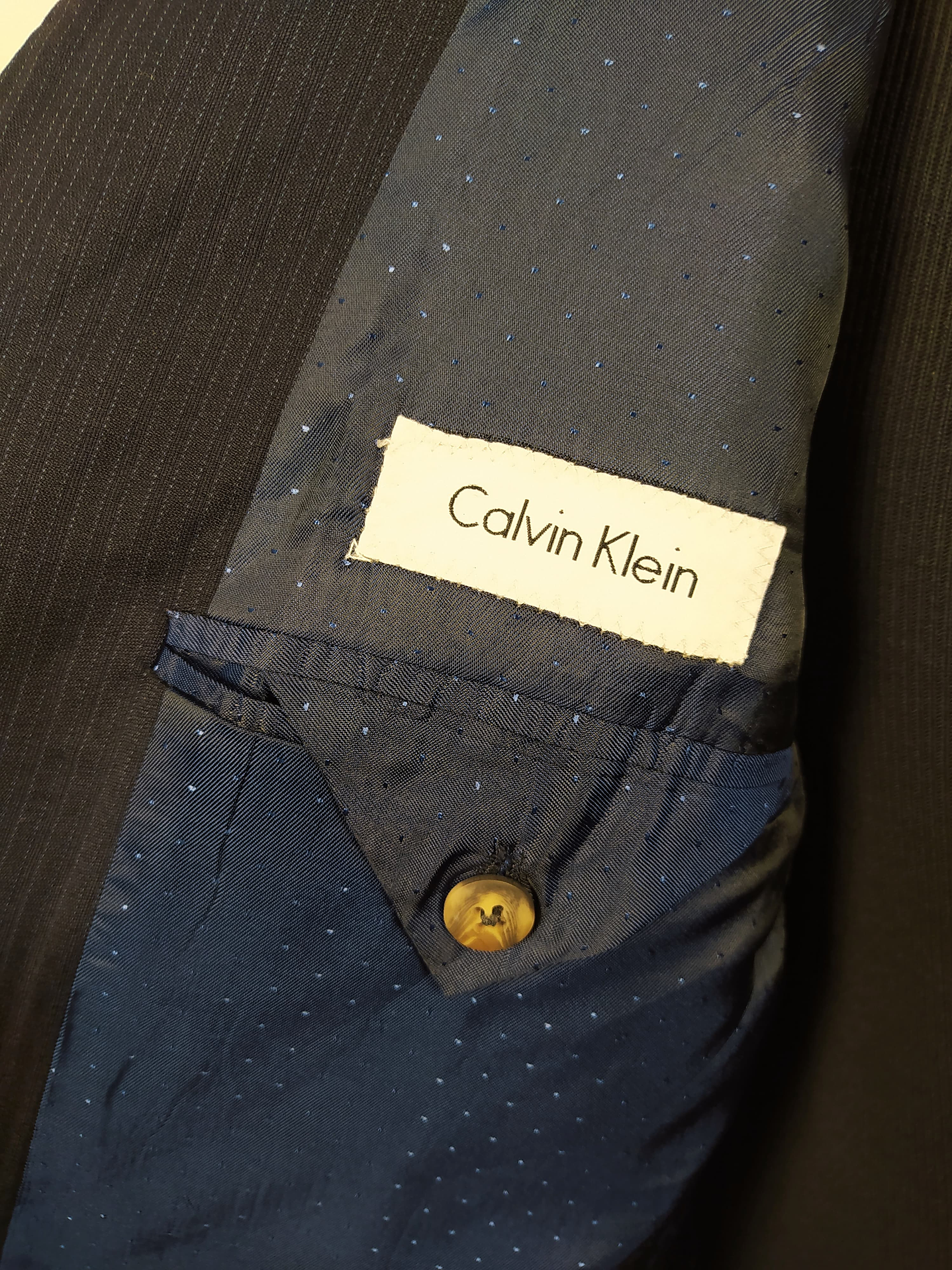 Chaqueta Calvin Klein veston lana virgen hombre talla XL 7