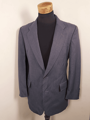 Christian Dior Monsieur – Blazer azul acero vintage premium | Paris–New York | Talla M