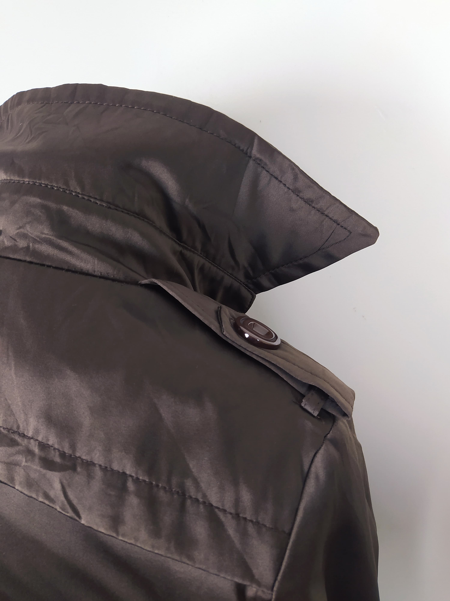 Talla XS Chaqueta cruzado ligera satinada mujer 5