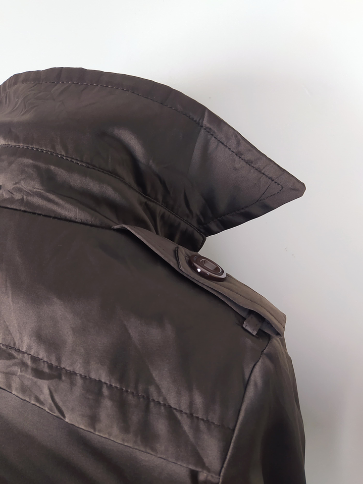 Talla XS Chaqueta cruzado ligera satinada mujer 5