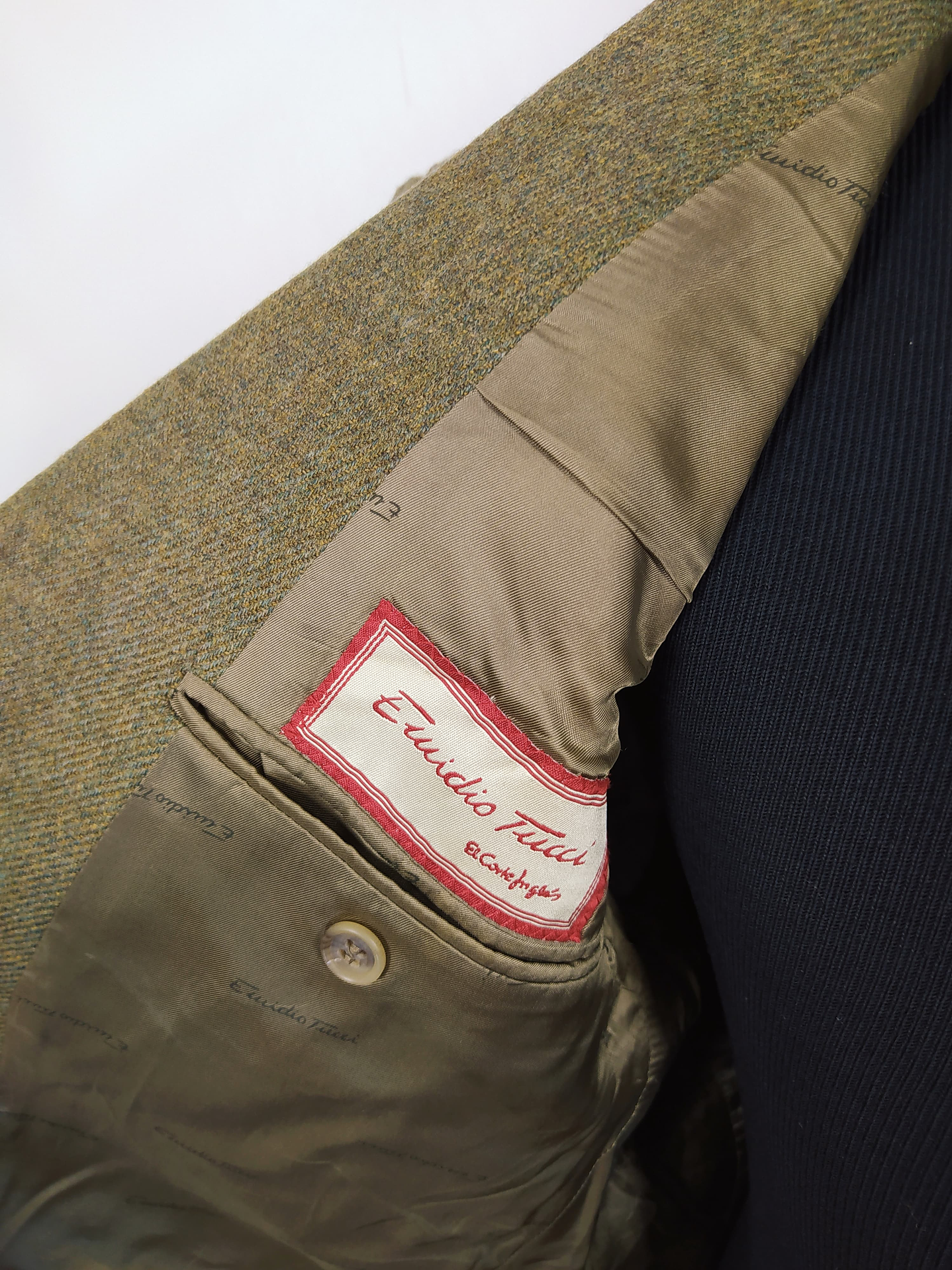 Chaqueta Emidio Tucci pura lana virgen hombre Blazer Talla LXL 4