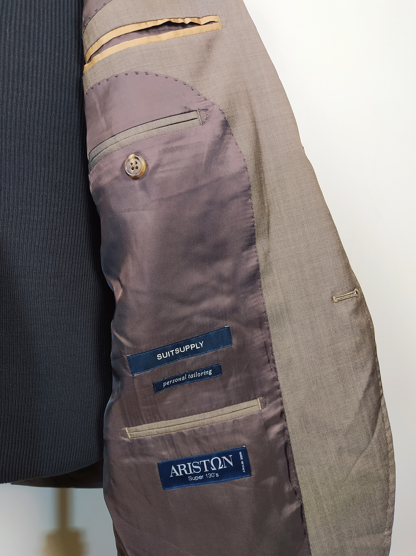 Blazer Ariston en lana Super 130’s italiana – Pieza de sastrería de lujo y colección – Talla L 3