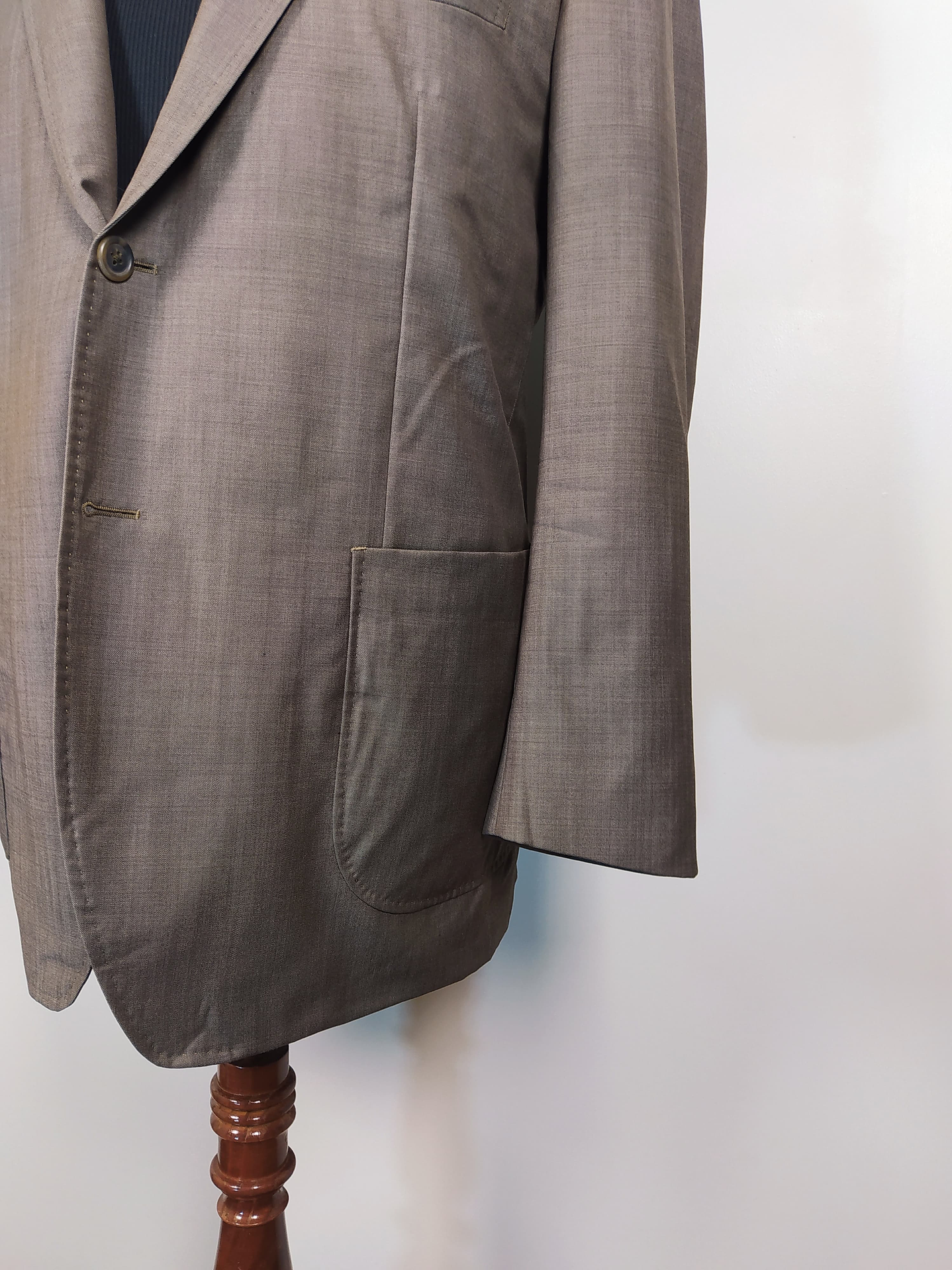 Blazer Ariston en lana Super 130’s italiana – Pieza de sastrería de lujo y colección – Talla L 4