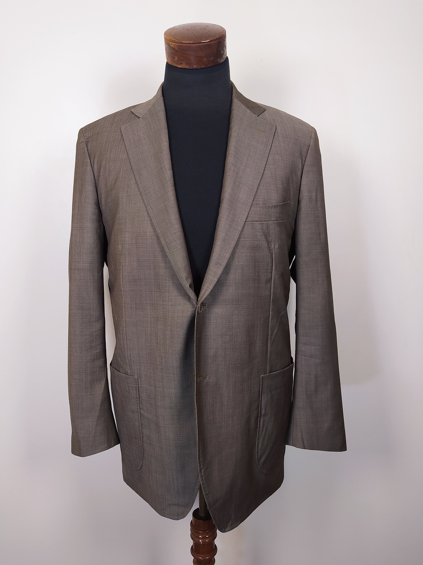 Blazer Ariston en lana Super 130’s italiana – Pieza de sastrería de lujo y colección – Talla L 2