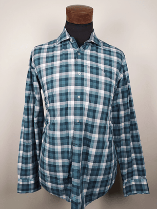 Talla S. British índigo camisa
