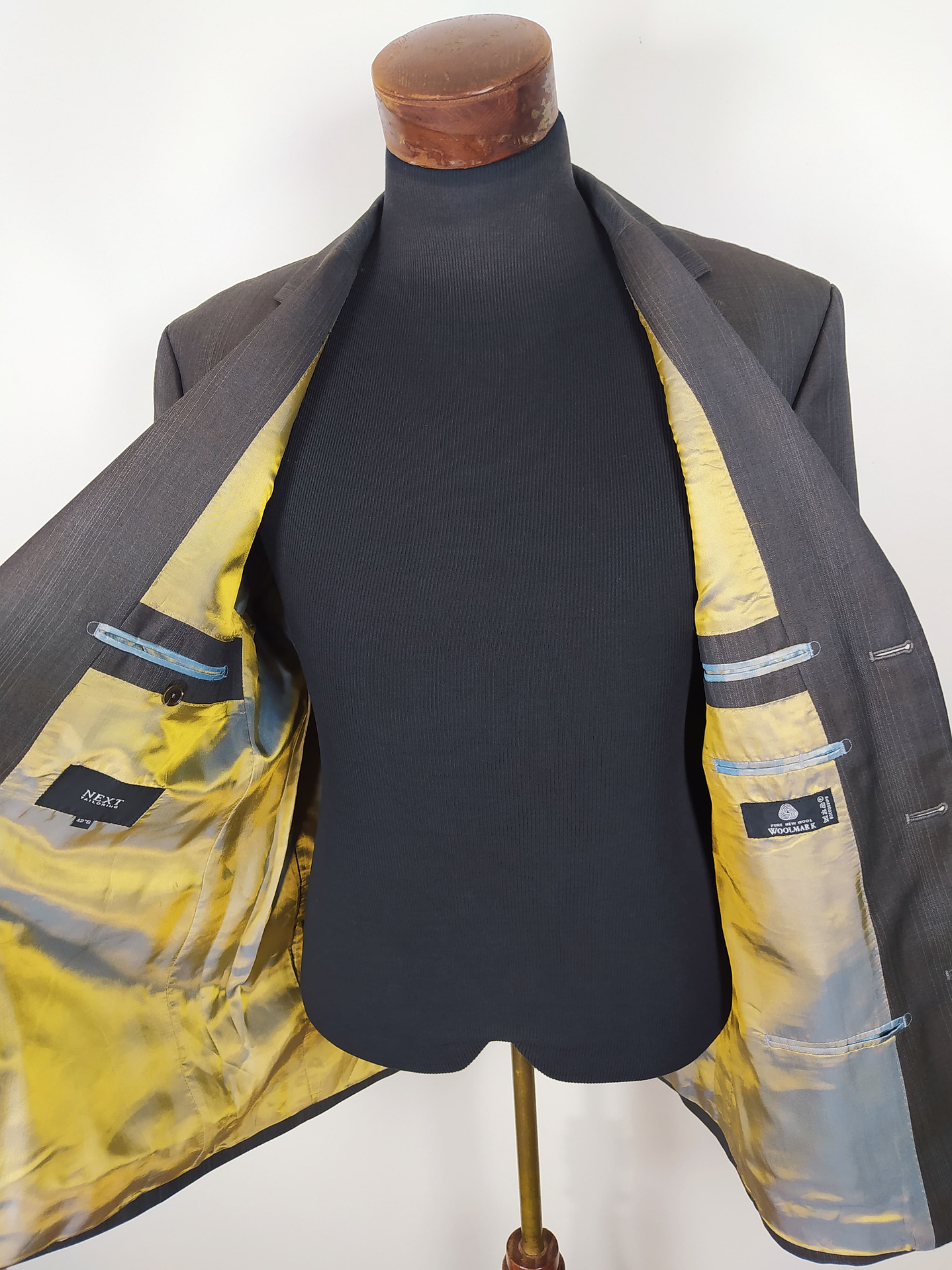 Chaqueta Next vestón pura lana virgen Talla L  9