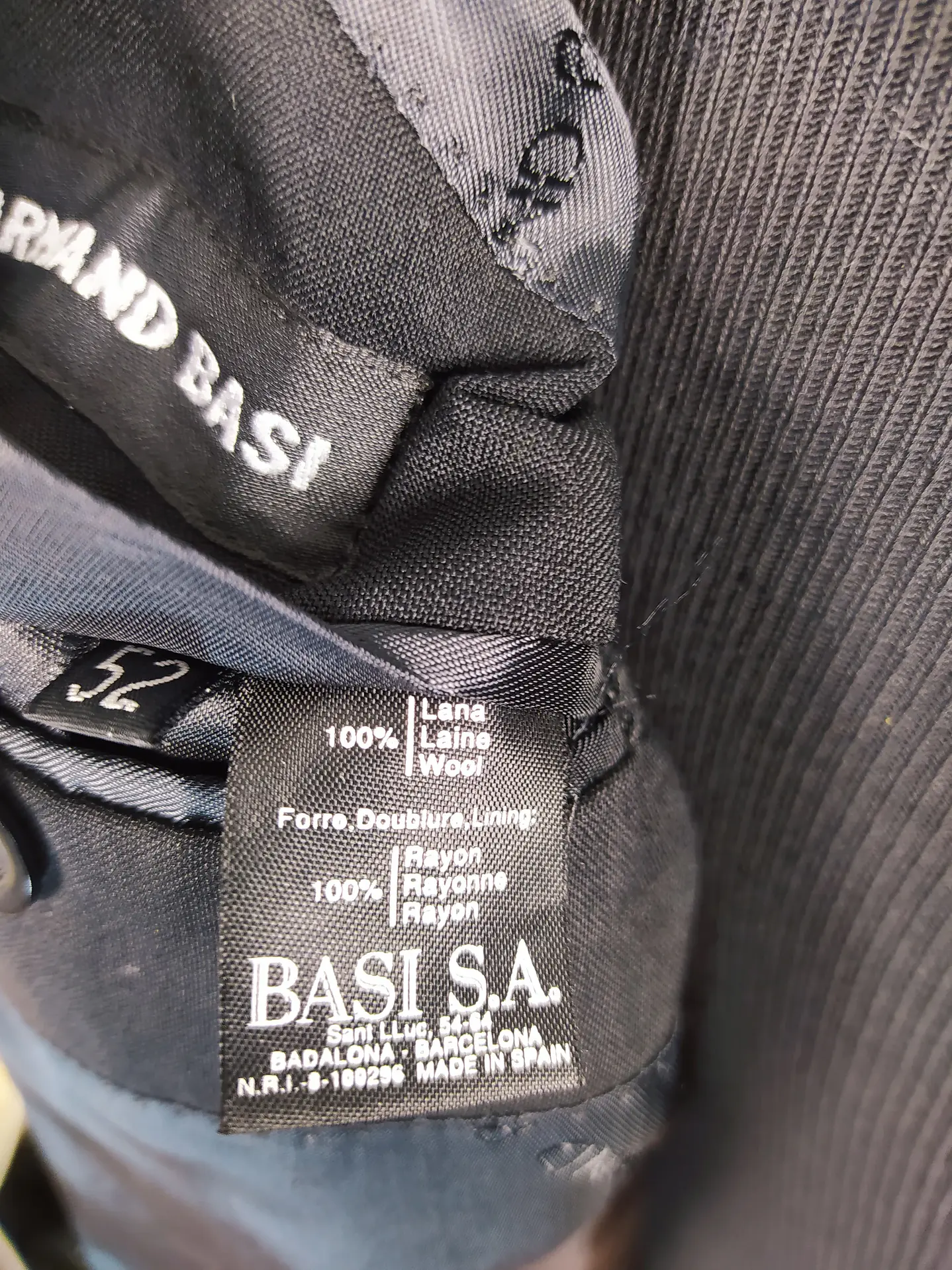 Chaqueta Armand Basii Blazer negro pura lana Talla ML B461 8