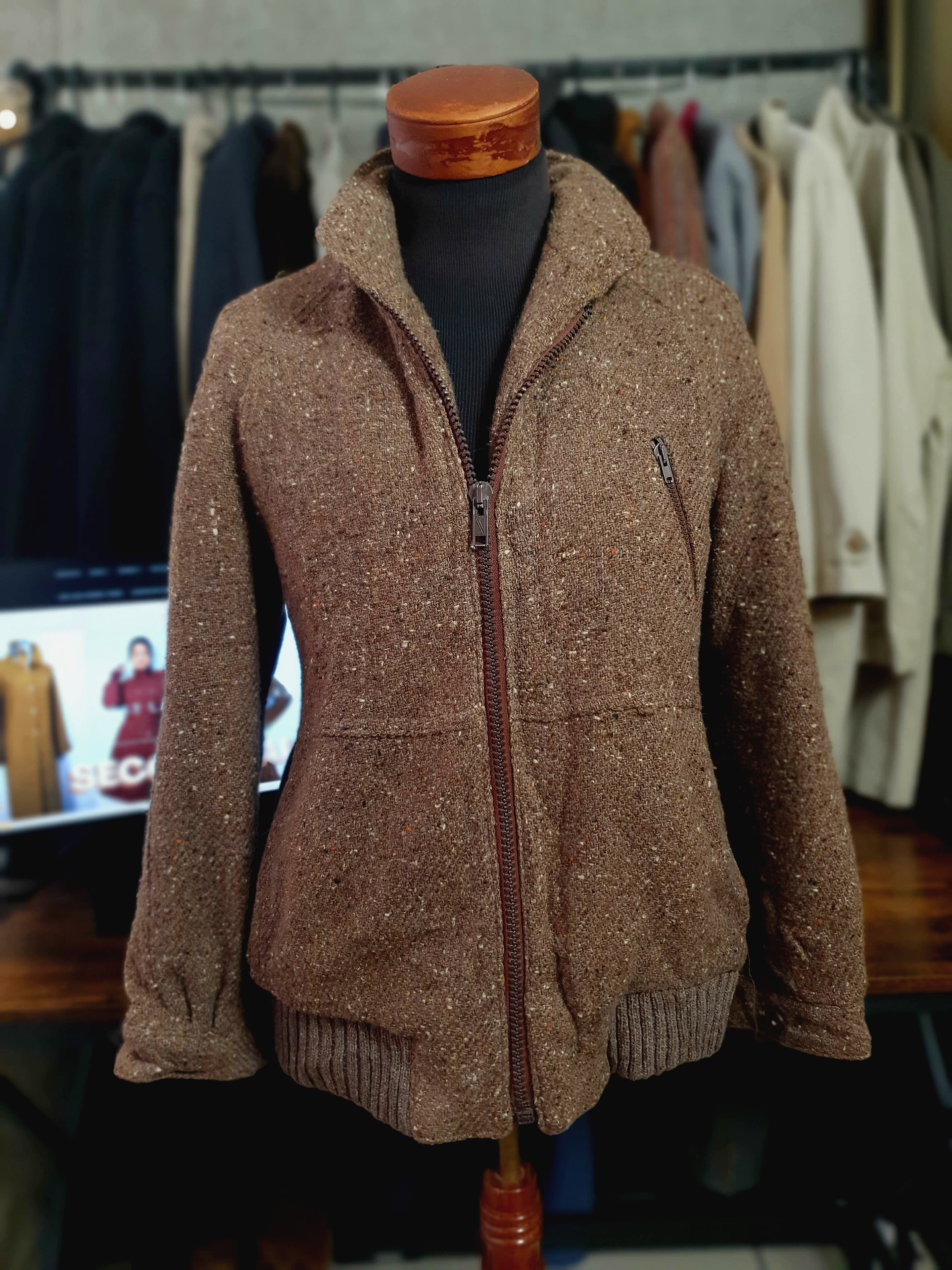 Chaqueta Pura lana virgen vintage Talla M H10 5