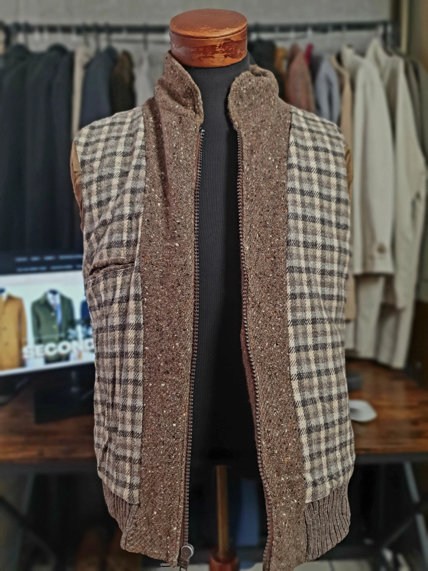 Chaqueta Pura lana virgen vintage Talla M H10 2