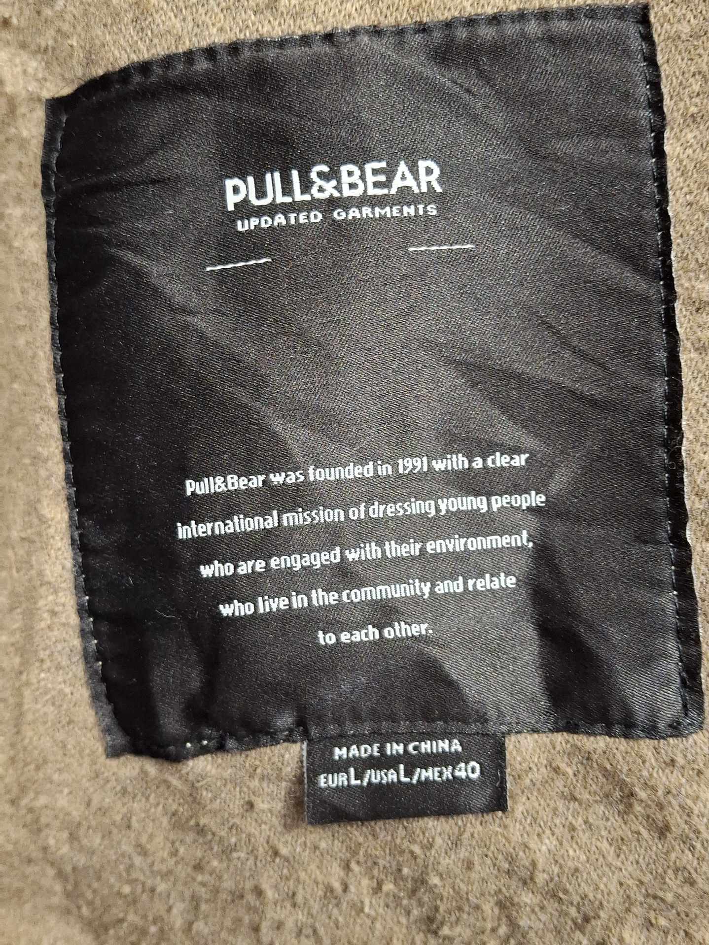 Abrigo Pull and Bear Beige TALLA L  H24 6